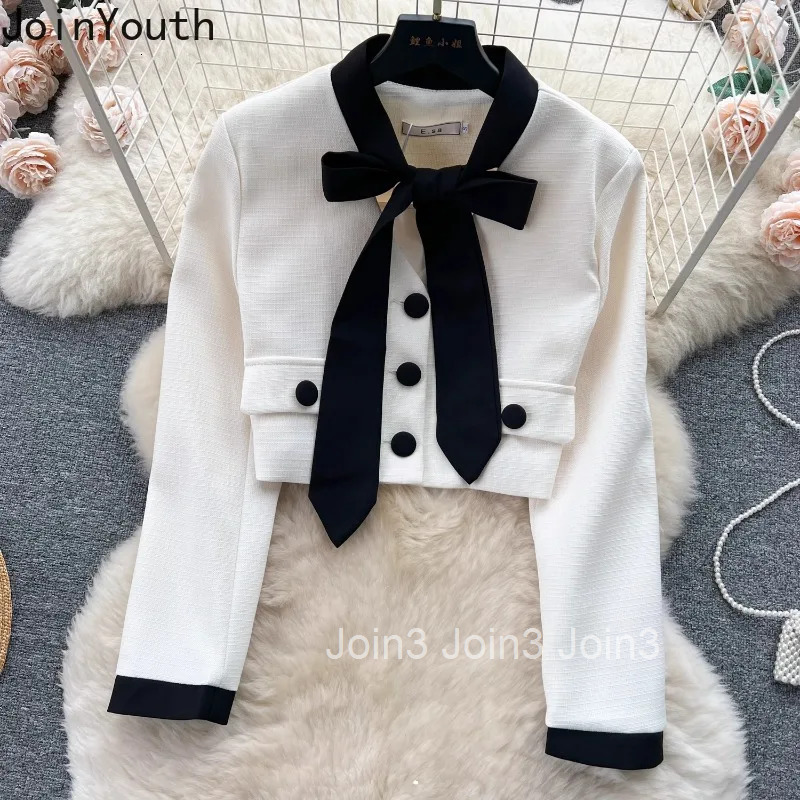 Women Clothing 2 Piece Skirt Set Roupas Femme Bandage V-neck Tunic Crop Tops High Waist Pleated Mini Skirts Outfits Fashion Suit