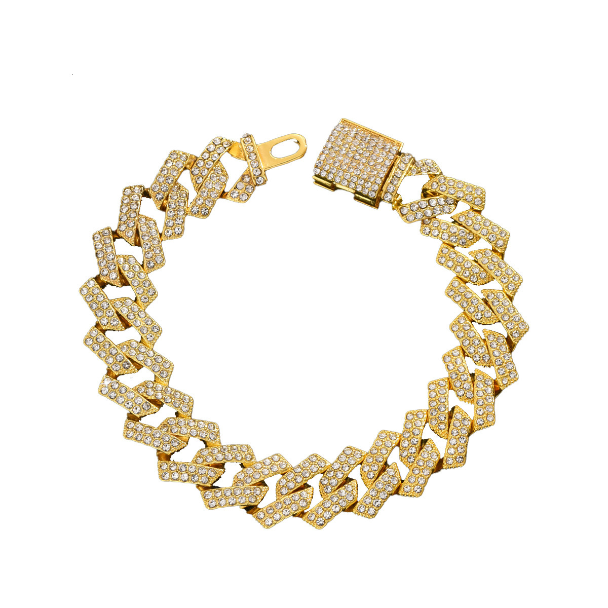 Personalized American Style Inlaid Men's Bracelet Elegant Feeling Hand Ring Jewelry