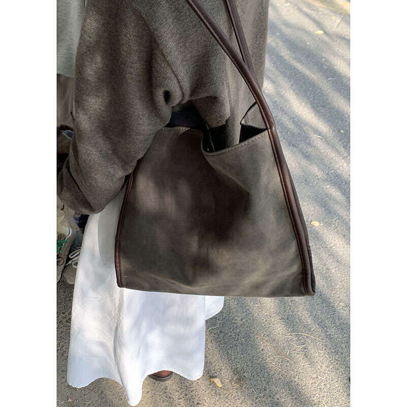 designer bag Winter Suede Underarm for Women 2024 New Korean Style Tote Casual Large Capacity Shoulder Bag