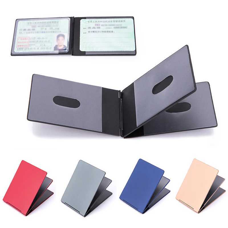 3 Cards Aluminum Thin Driver License Cover Car Driver License Holder Document ID Case Photo Card Pockets Card Wallet Z250621
