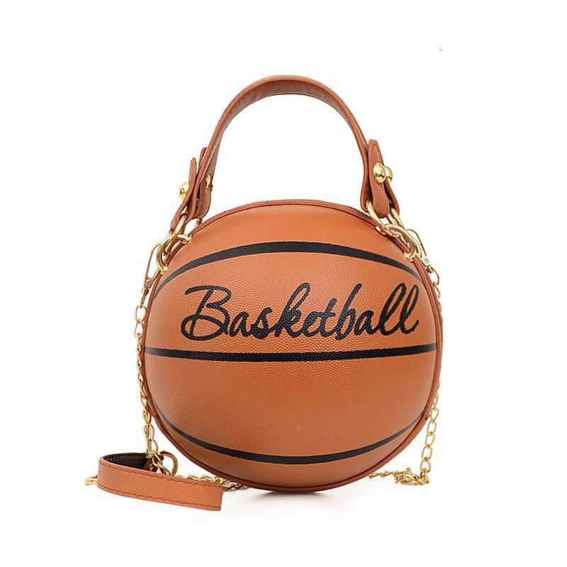 Personalized Round Ball for Women 2024 Autumn Winter New Fashion Chain Single Shoulder Crossbody Bag Handbag Brown Medium None