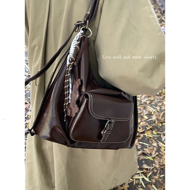 designer bag Milad Underarm Women's Backpack Winter 2024 New Simple Single Shoulder Large Capacity Tote Bag