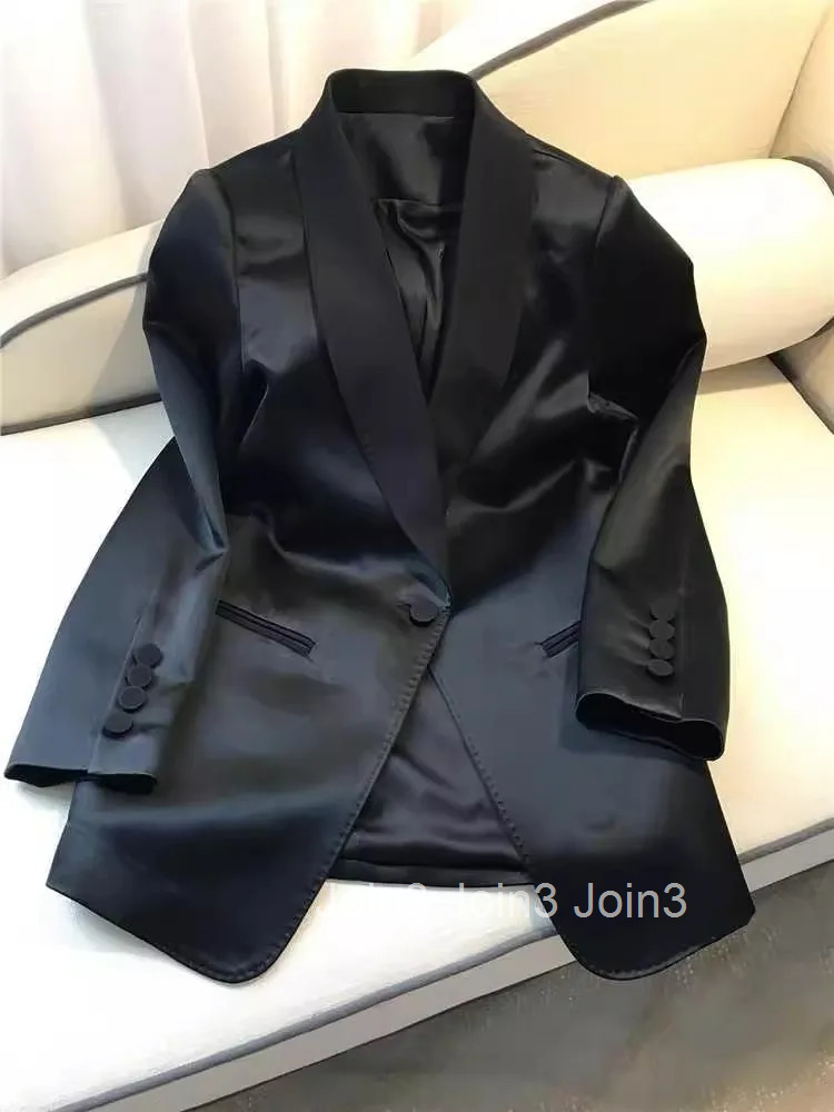 Temperament Women Clothing Korean Fashion Tailored Coat Vintage Loose Bleizer Casual De Mujer 2025 Black Vintage Jackets Tops