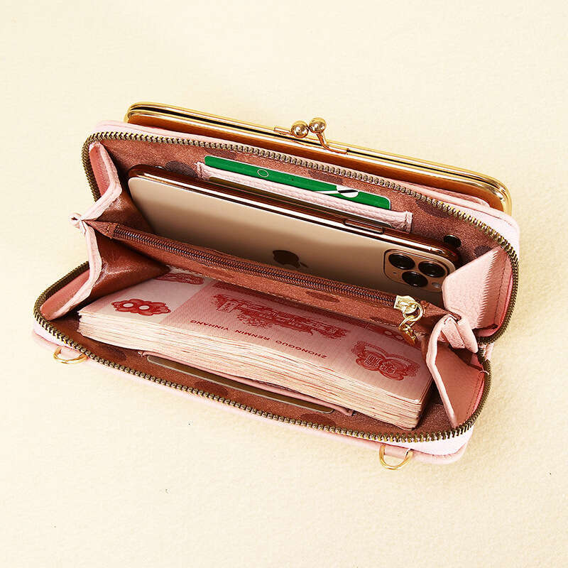 Guangzhou Shiling New Women's Crossbody Lychee Pattern Phone Bag Ladies Multifunctional Wallet