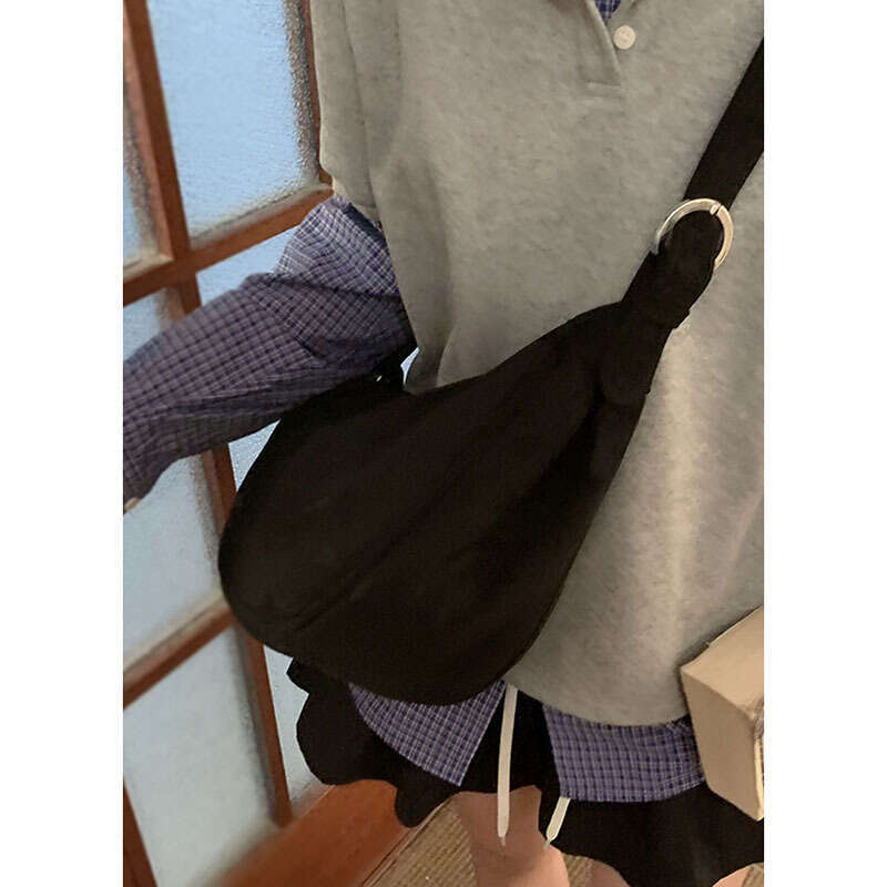 Deerskin Crossbody for Women, Autumn designer bag Winter 2024 New Korean Style Simple Dumpling Bag, Versatile Shoulder Underarm Bag