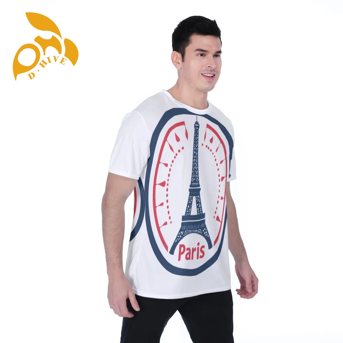 free shipping of customized fashionable All-Over Print Men's T-shirt | Birdseye with exquisite Round neck design High-quality fabric Sports