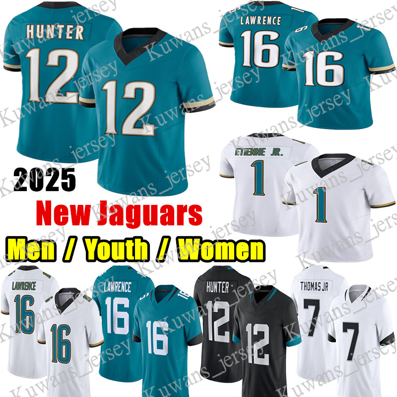 #12 Travis Hunter Football Jersey #16 Trevor Lawrence Travon Walker Travis Etienne Gabe Davis Foye Oluokun Maason Smith Darnell Savage Thomas Hunter Long jerseys