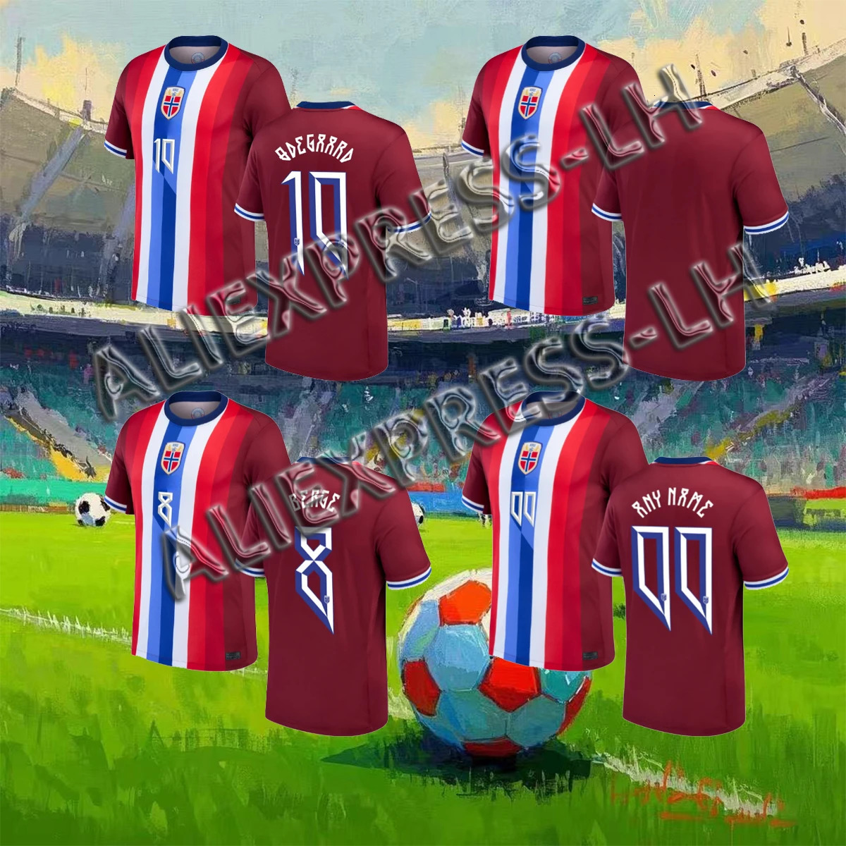 2025 Summer selling Mens Mesh Tshirt Norwegian Football Player Version Fastdrying Breathable Loose Sports S6XL Casual 250614