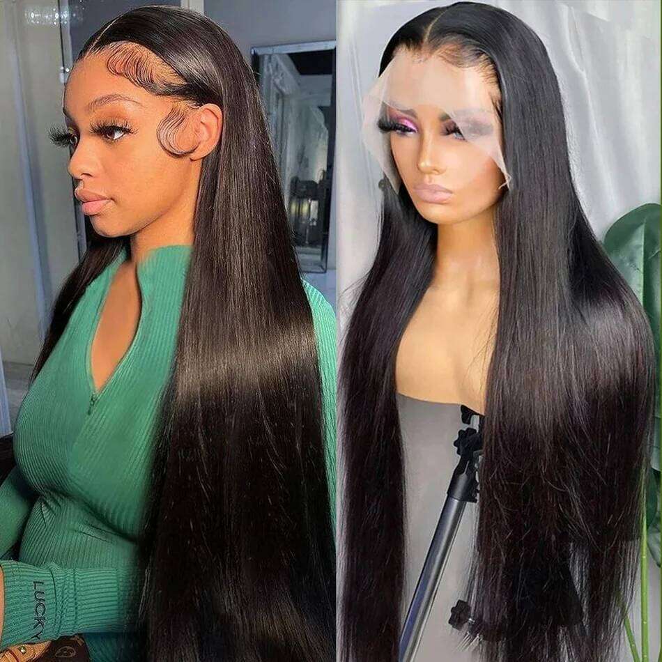 IAMVIP 220 Density Straight 13x6 Hd Lace Frontal Wig Without Glueless Wigs Human Hair