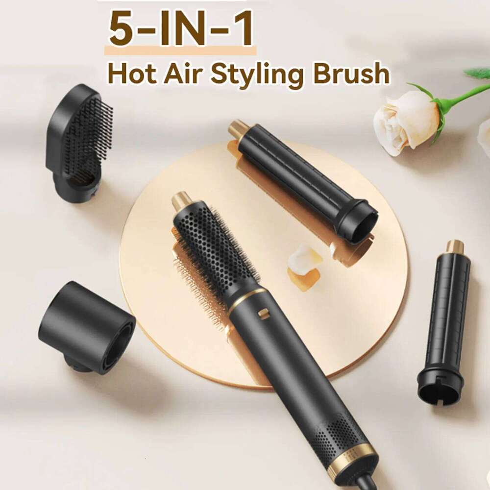 5 In 1 Multi Hair Styler Professional Blow Dryer For Curling Volumizing Straightening Hot Air Brush