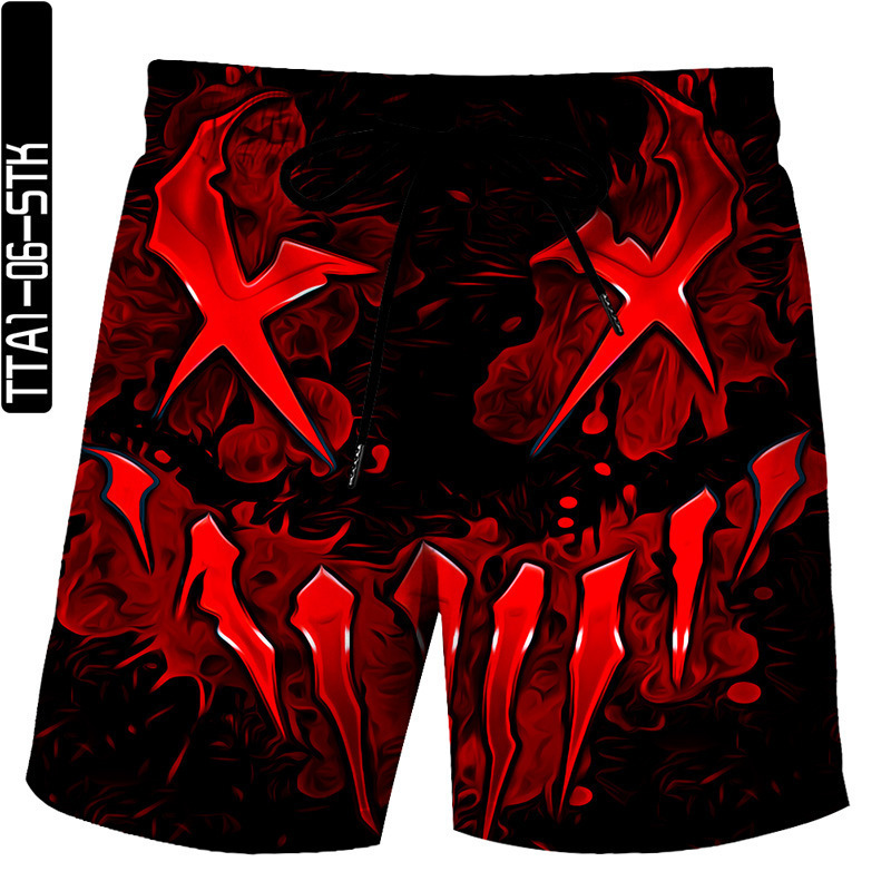 Free Shipping Designer Beach Pants2025 Summer European And American Style Mouth Series 3D Printed Shorts Summer Loose Beach Shorts Fashion Casual Shor