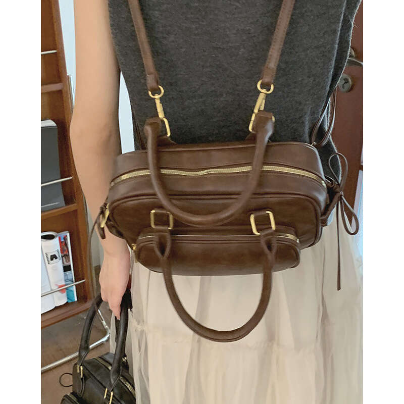 designer bag Textured Handbag Small Bag for Women 2024 New Simple Multifunctional Casual Backpack