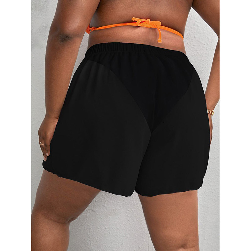 Free Shipping Designer Beach Pantsamazon Fashion 2025 Plus Size Beach Boxer Mesh Pants High Waist Bikini Sun Protection Swim Shorts For Women