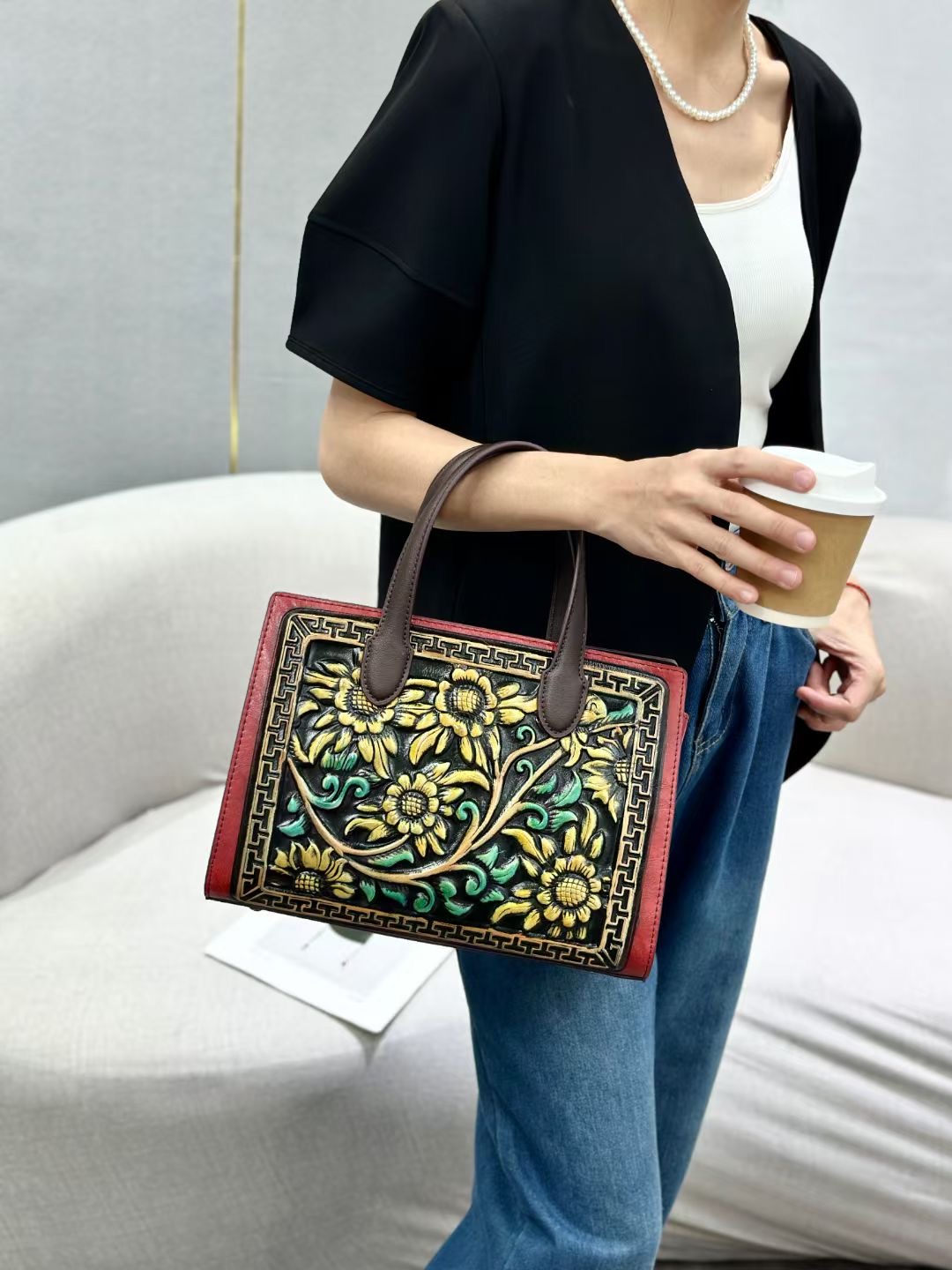 RH8876-1 Chinese Floral - Embroidered Handbags designer bag Support customization