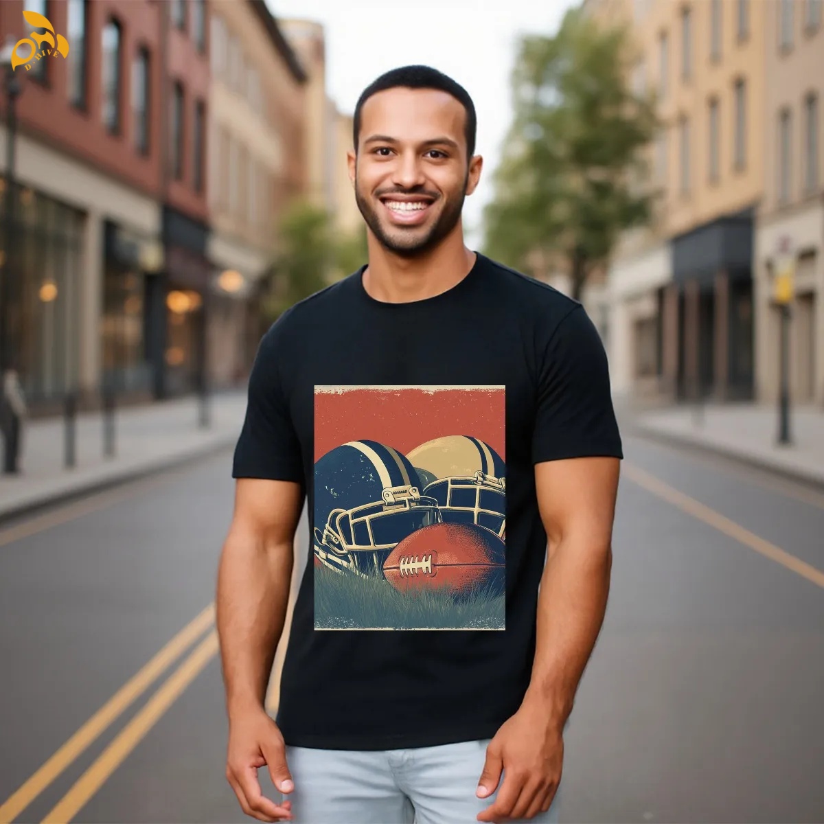 free shipping of customized Trendy Men's round-neck short-sleeved quick-drying T-shirt with exquisite patterns from US