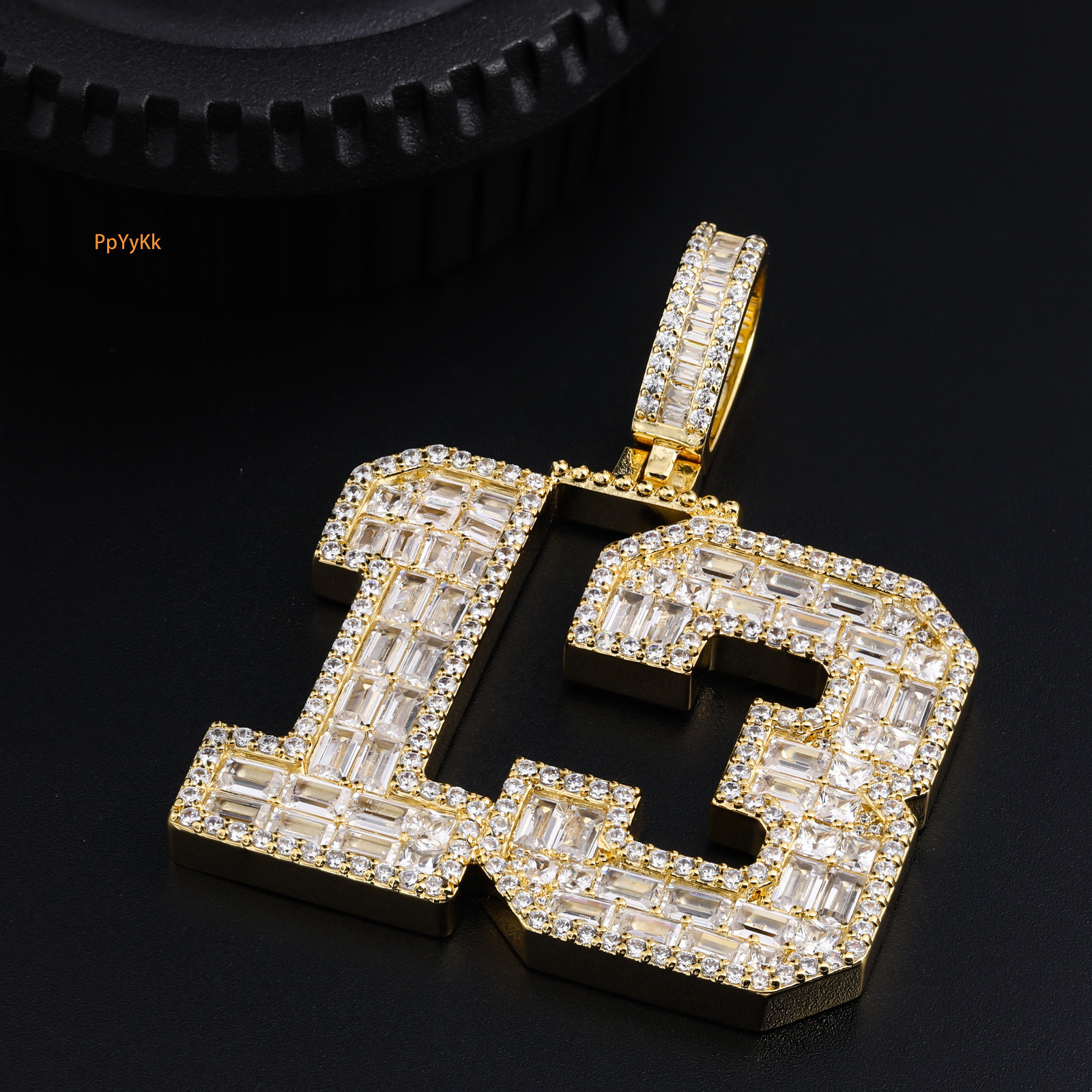 Luxury Moissanite Hip Hop 13 Numeral Pendant Full Iced Out Punk Light Luxury Premium Statement Necklace Pass the diamond tester
