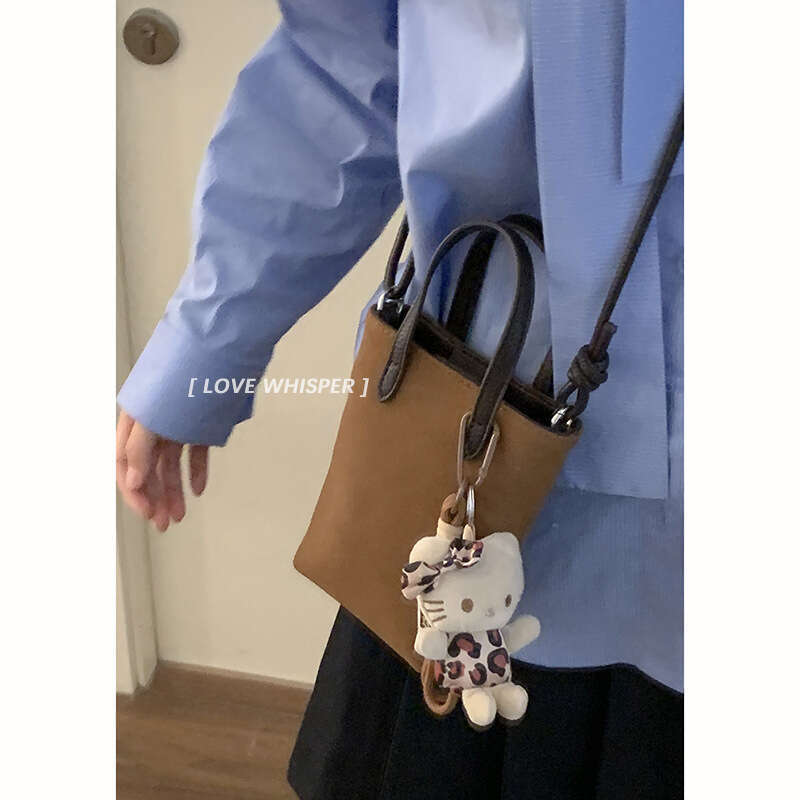 designer bag High-end Fashion Suede Handbag Mini Bucket Exquisite Cute Versatile Shoulder Crossbody Bag