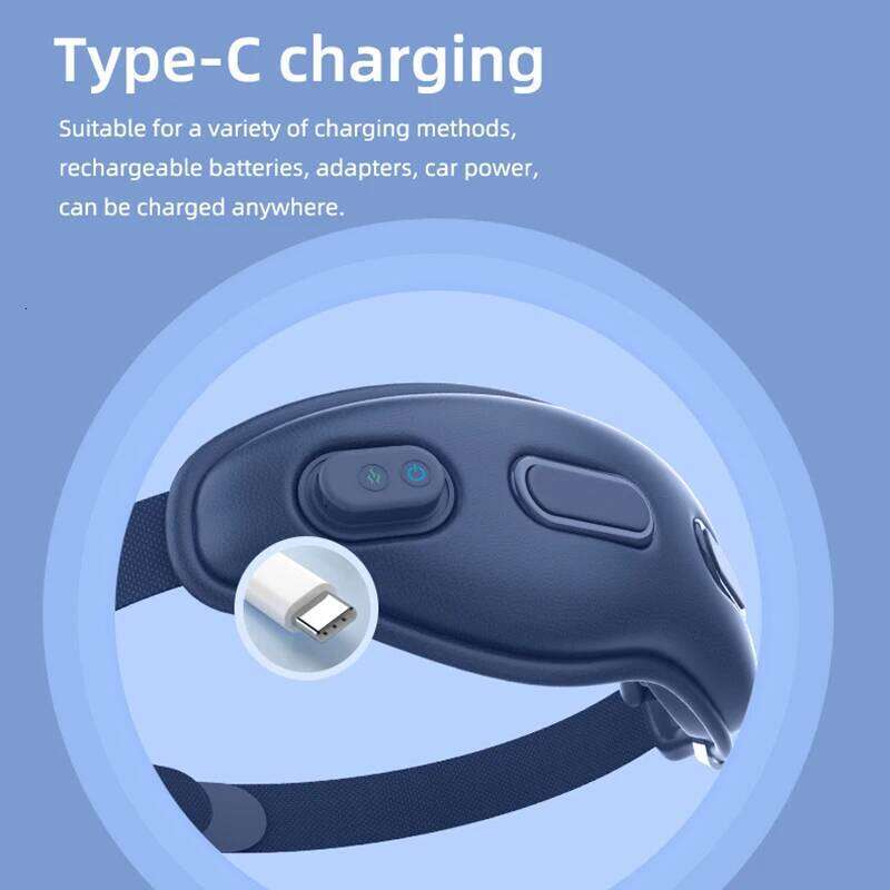 Designer Luxury Smart Massager Rechargeable Heated Instrument Massage Eyes Device Vibratable Reduce Eye Strain Improve Sleep