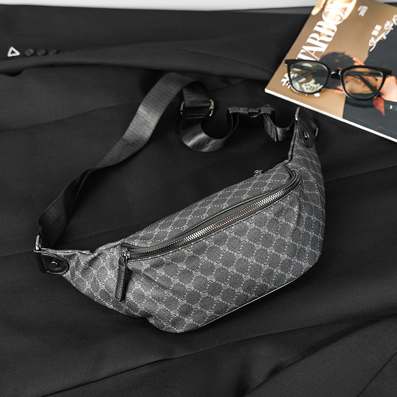 Free Shipping Luxury Bag Designer Bag 2025 New Men's Small Chest Bag Simple Horizontal Small Waist Bag Street Versatile Crossbody Bag Small Bag P