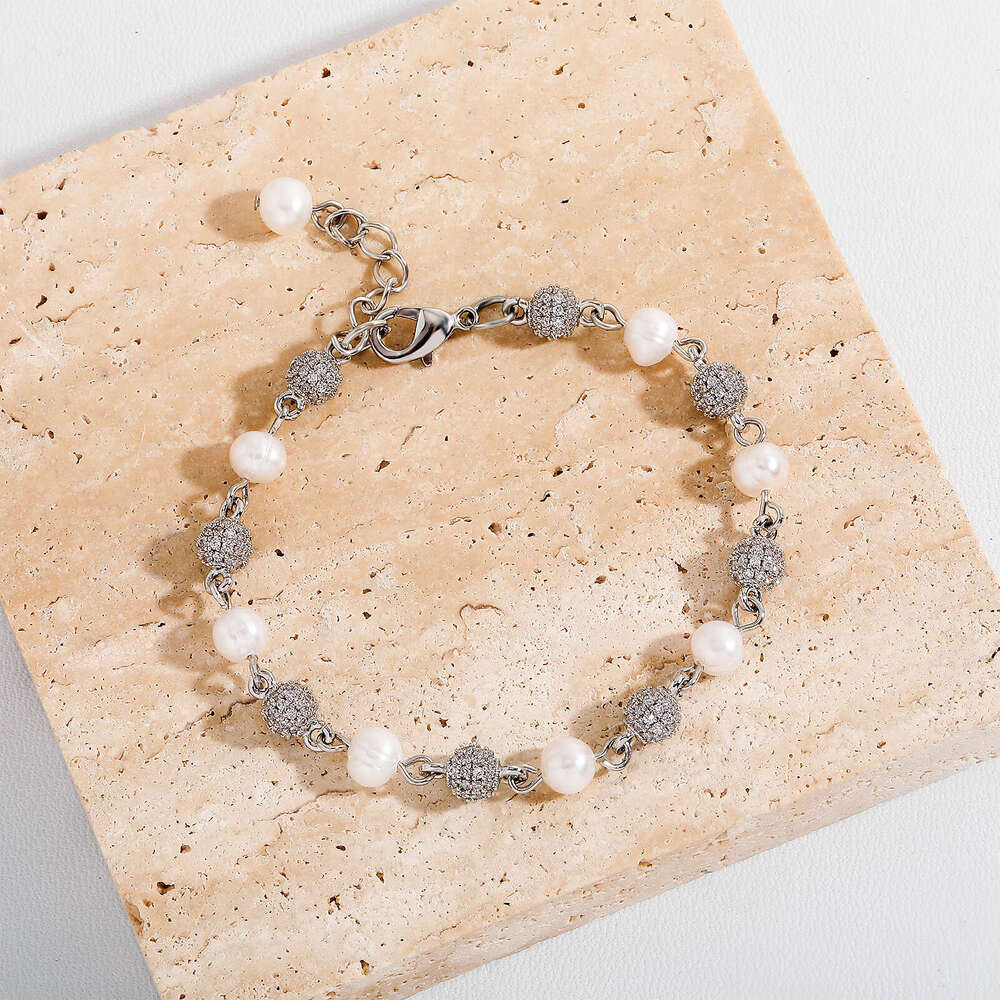 Jin Ao Unisex Ins Niche Bracelet Daily Versatile 6mm-8mm Natural Pearl High-end Design Sense Light Jewelry