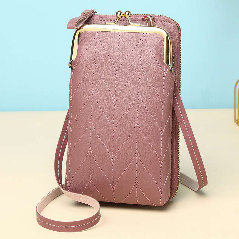 Hot Selling Mobile Bag for Women, Crossbody Shoulder Small Bag, Korean Style Solid Color Portable Phone Pouch, Multifunctional Ladies Wallet