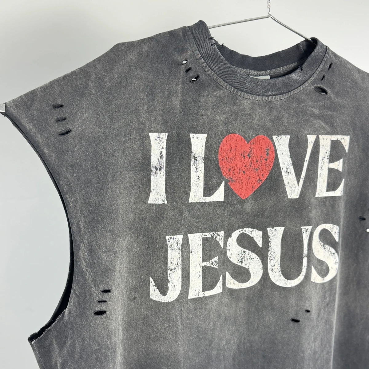 Yao Fashion Retro Vintage 100% Cotton Vest Streetwear Oversize Tops Men Clothing Simple Letter Graphics Print T Shirt For Men 250617