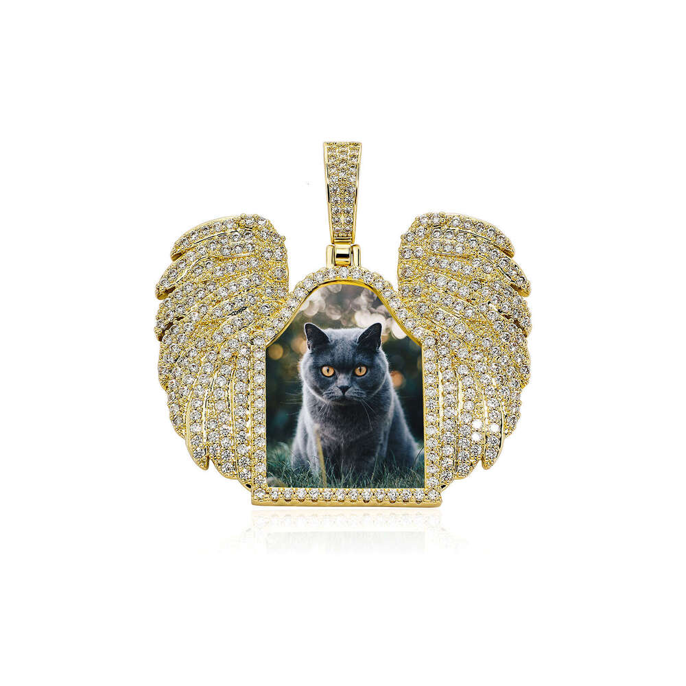 Jin Ao Creative DIY Pendant Rap Live INS Personality Photo Frame Large Wings Necklace