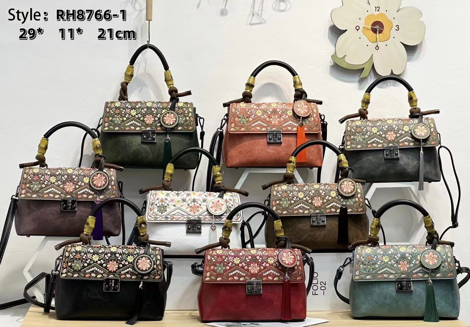 RH8766-1 Chinese Floral - Embroidered Handbags designer bag Support customization