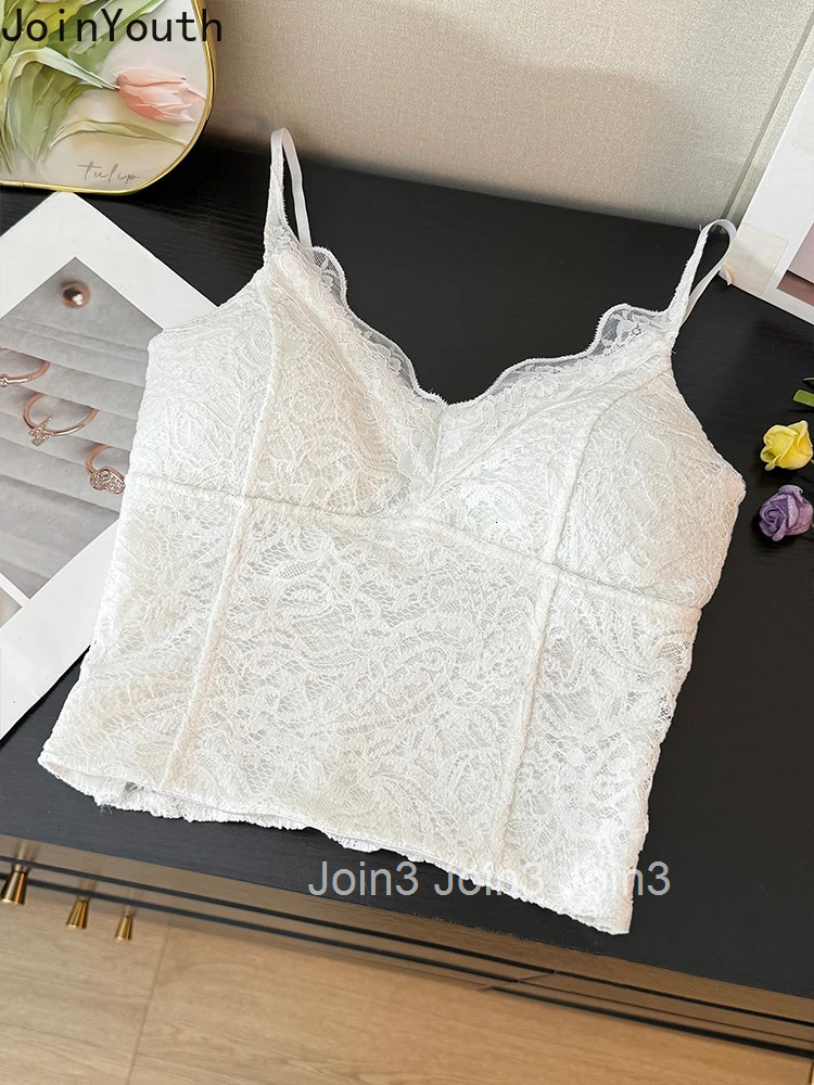 Y2k Top Womens Clothing Sexy Tanks 2025 Ropa Mujer Patchwork Lace Tunic Backless Vest Crop Tops Fashion Summer Korean Camis