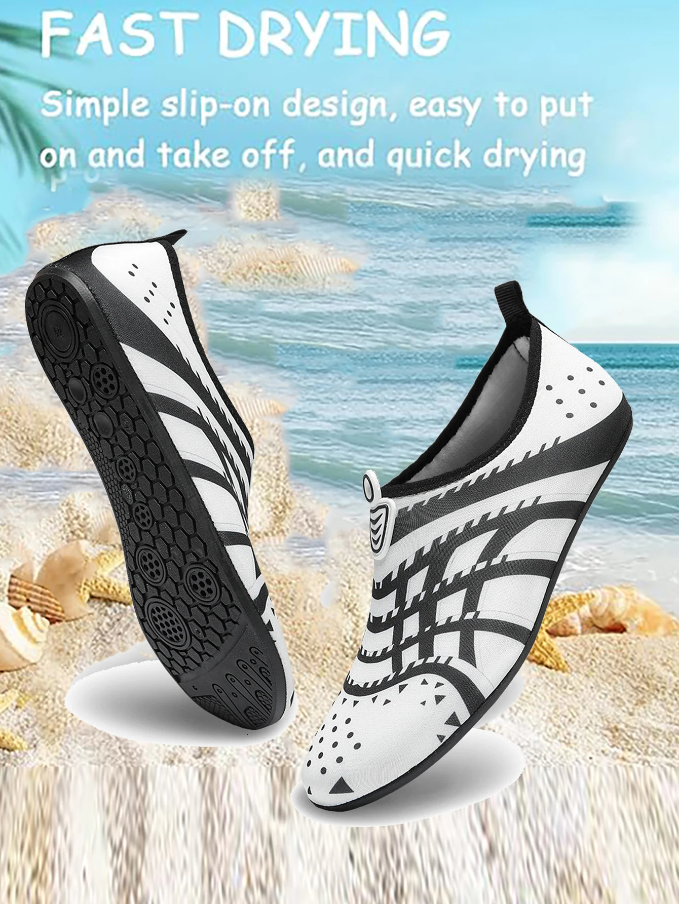 Men Beach Aqua Sock Swimming Water Sport Barefoot Sneaker Gym Yoga Fitness Dance Swim Surfing Diving Snorkeling Shoes 250612
