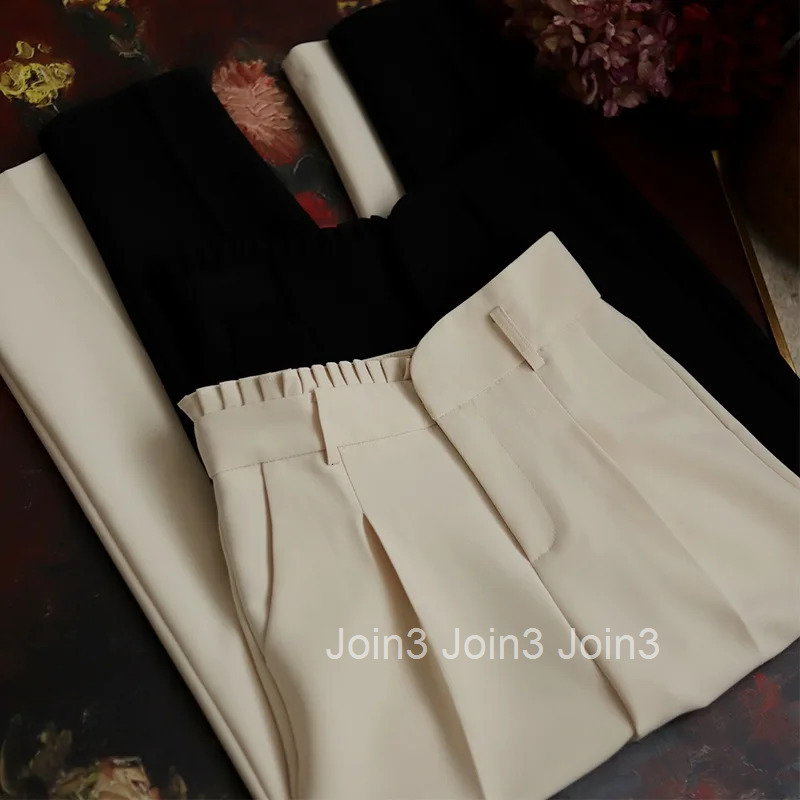 Harem Pants Women Clothing High Waist Tunic Casual Pantaon Femme 2025 New Bottoms Sweet Ruffles Fashion Temperament Trousers