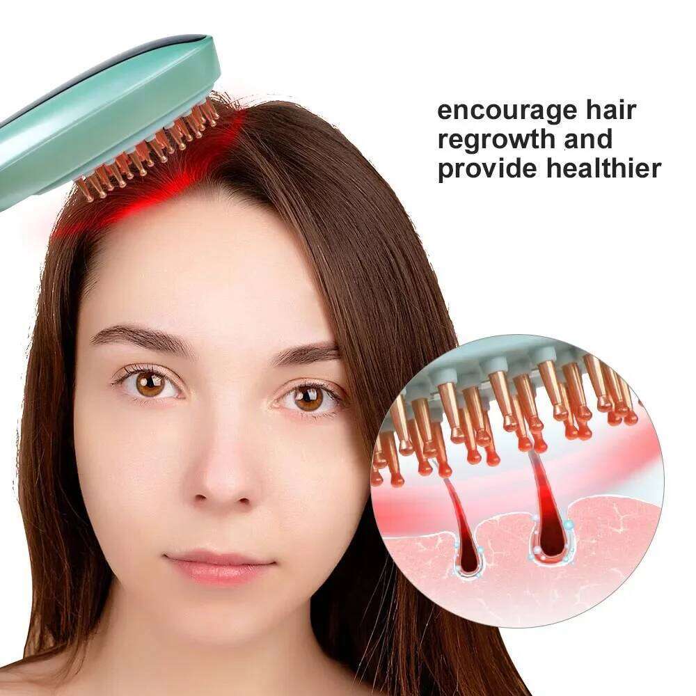 Updated Design Electric Massager Combs hine Growth Scalp Application Tools Hair Massage Brush Comb