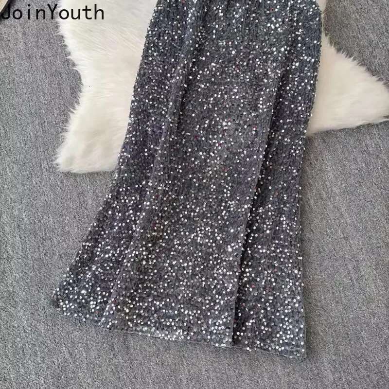 Fashion Outfits Women Clothing 2 Piece Set Sequin Feather Sexy Vest High Waist Bodycon Skirt Suit Roupas Femme Chic Summer Sets