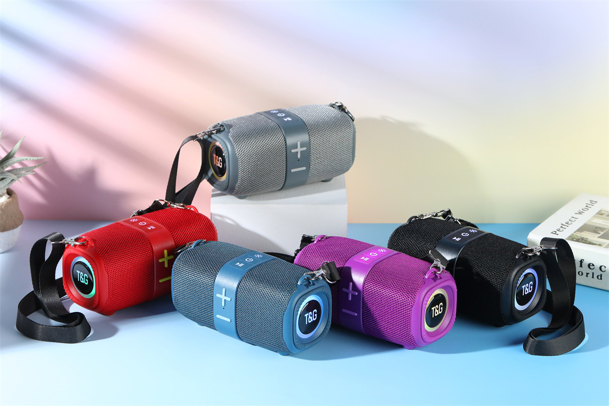 Portable TG667 Bluetooth Speakers - Wireless Sound System with Subwoofer and Lighting Effects