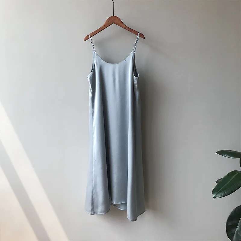 JoinYouth Vintage Satin Solid Dress Women 2025 Elegant V Neck Long Sexy Dresses Summer Fashion Party Robe Korean Lady Vestidos