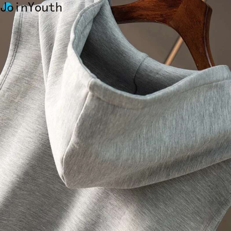 Fashion Sweatshirts Women Clothing Hooded Zipper Sleeveless Casual Hoodies Y2k Tops Streetwear Korean Vest Coat 2025 Ropa Mujer