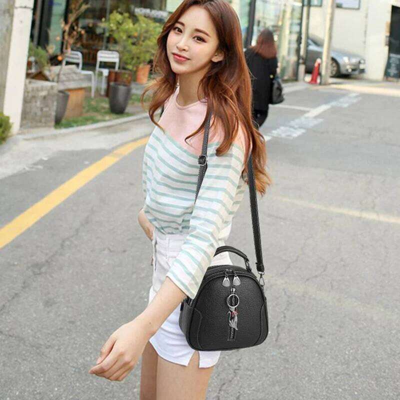 New Fashion Small Women Handbags PU Leather Shoulder Female Cute Crossbody Purse Messenger Bag Pack