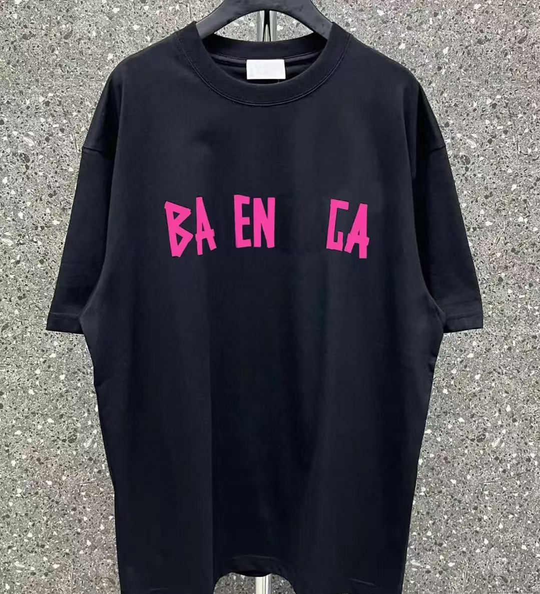 Summer new high-quality brand clothing Paris designer luxury fashion atmosphere casual 100% cotton T-shirt fashion T-shirt with short sleevesS-4XL