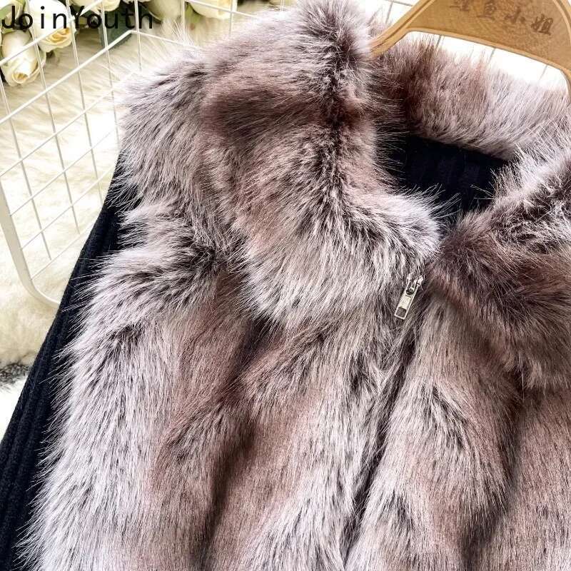 Patchwork Furry Cropped Cardigan Coat Womens Clothing Zipper Slim Fit Sueter Mujre Y2k Tops Fashion Casual Knitting Sweater