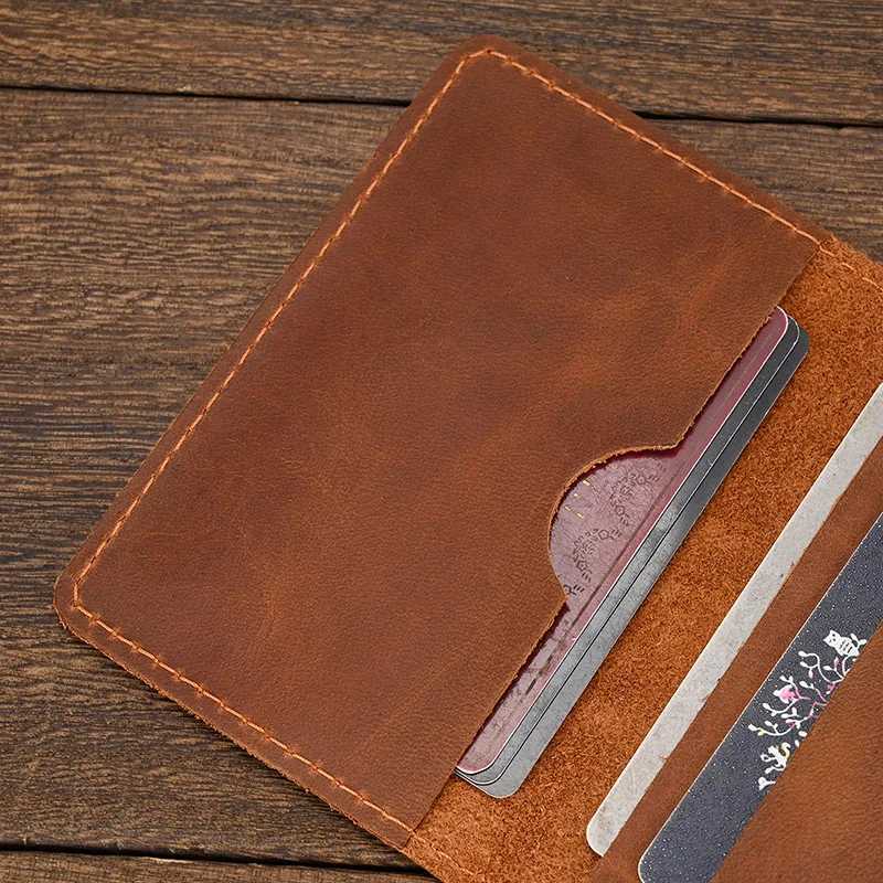 Luufan Genuine Leather Card Holder Purse Real Leather Rfid Card Case Clutch Wallets Slots For Men Women Mini Slim Short Purse Z250621