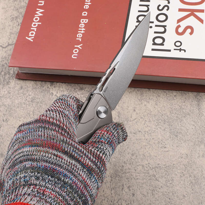 2025 Titanium Alloy + Carbon Fiber Handle Folding Camping Outdoor Fruit Survival Fishing Hunting knife EDC Tool Knife