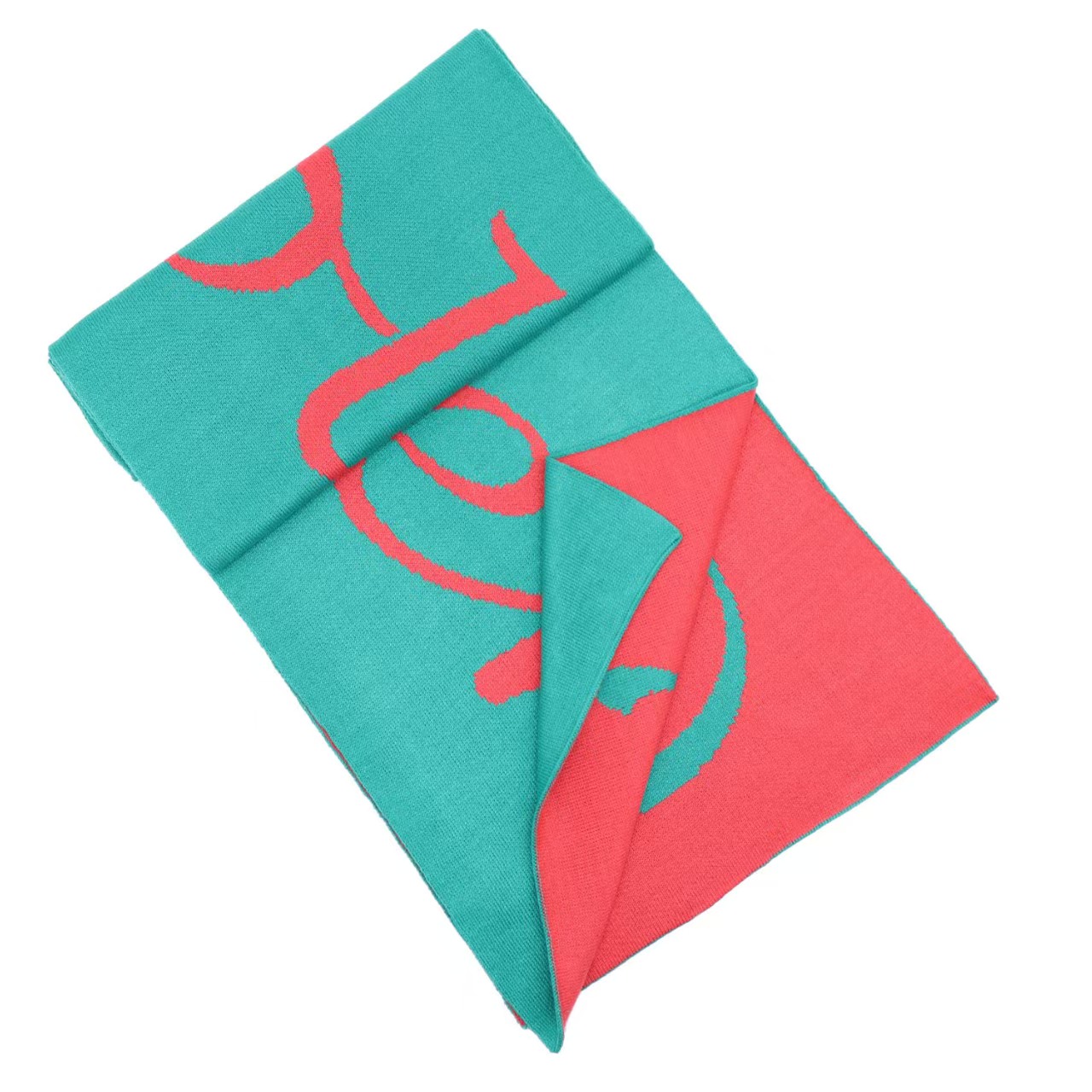 T1033 Korean version of warm knitted jacquard scarf outdoor leisure fashion scarf