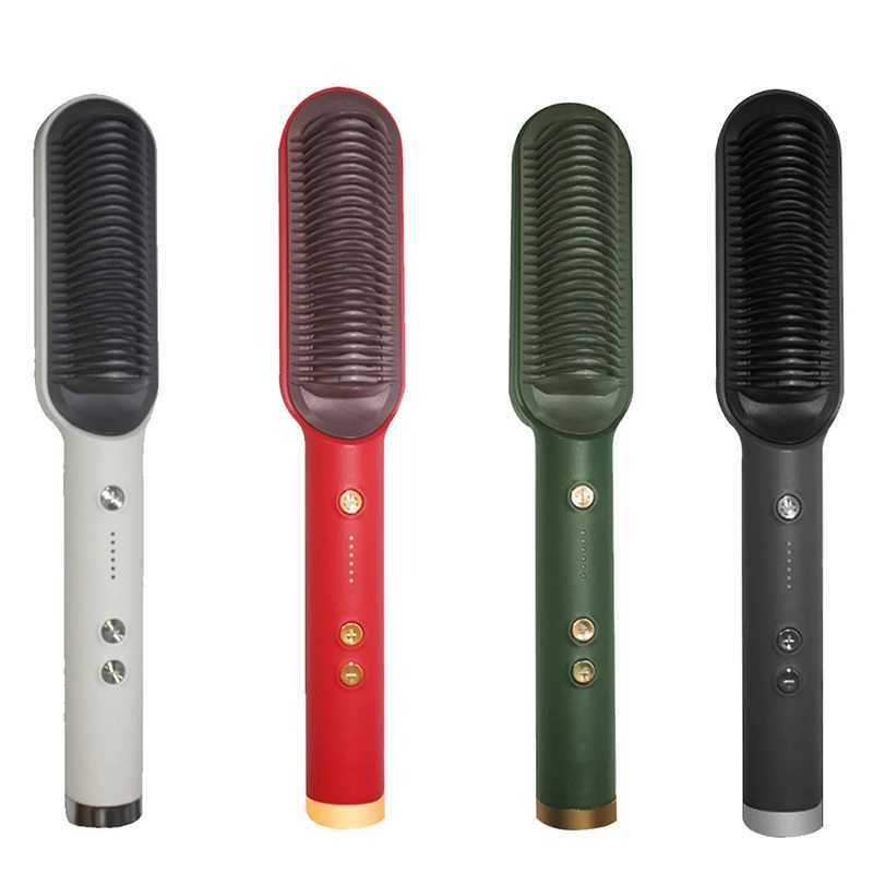 Multi-function hair straightener ion antiscalding electric heating comb PTC fast heating straight hair combXJ250621