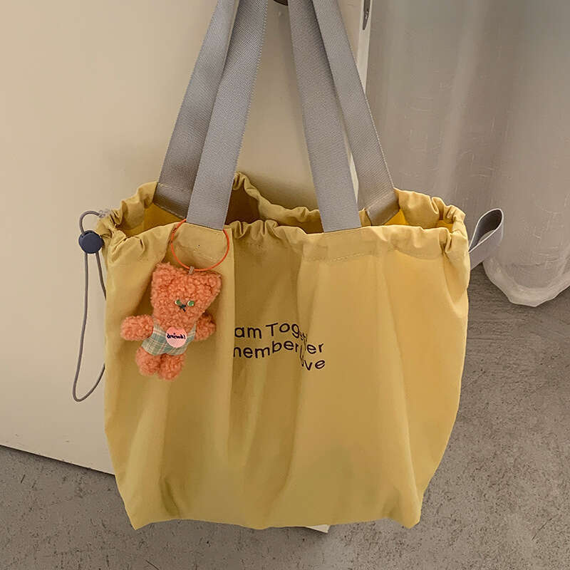 designer bag Casual Canvas Korean Style Lazy Wind Women 2025 New Simple Nylon Tote Large Capacity Shoulder Bag