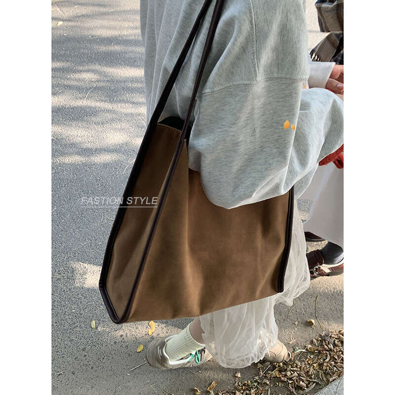 designer bag Winter Suede Underarm for Women 2024 New Korean Style Tote Casual Large Capacity Shoulder Bag
