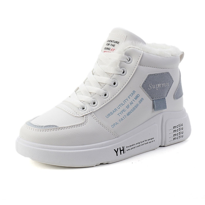 2025 Free Shipping Designer Cotton Shoes for Women's Winter Warm and Velvet Korean Versatile Women's Shoes for Students Snow Boots black whi