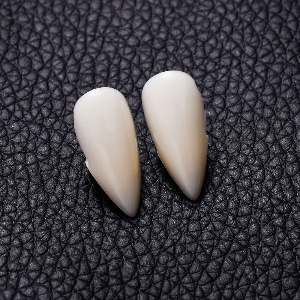 Halloween Dentures Vampire Fangs Zombie White Small Tiger Teeth Set COSPLAY Masquerade Props 9cc4