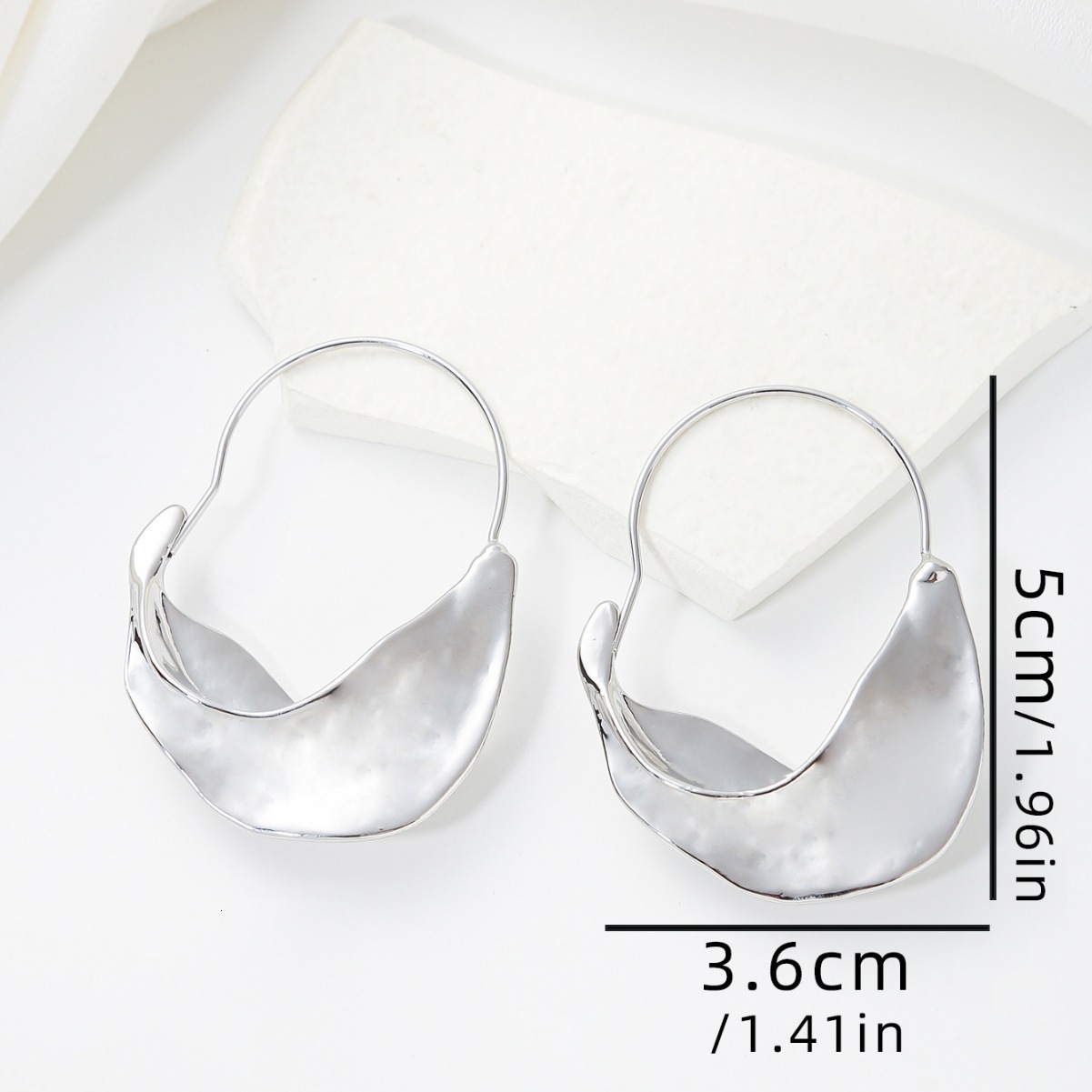 Fashion American Style Irregular For Women, Unique Alloy Metal Stud Earrings, Simple Earrings And Ear Pendants