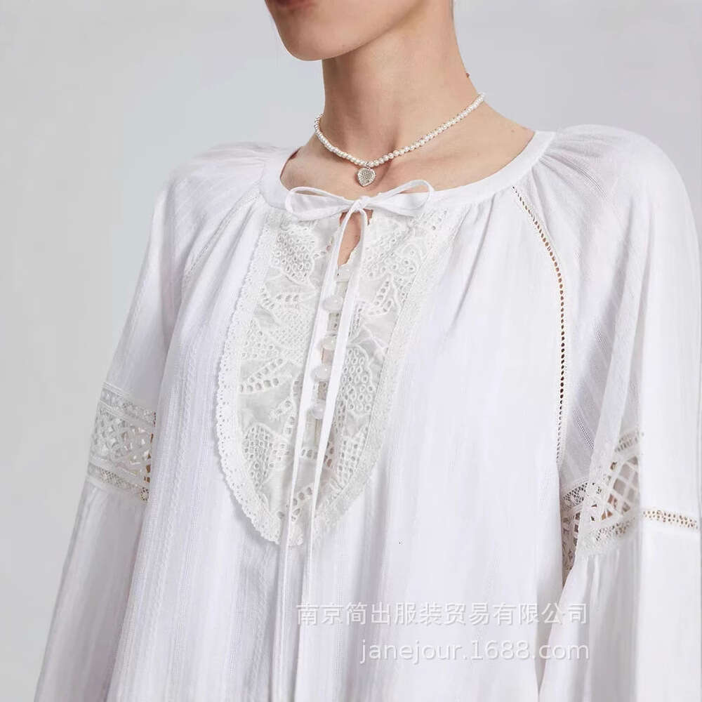White Skirt Maxi Skirt New Summer Fab Hollow Tassel Embroidery French Vacation Style White Dress For Women Long Skirt