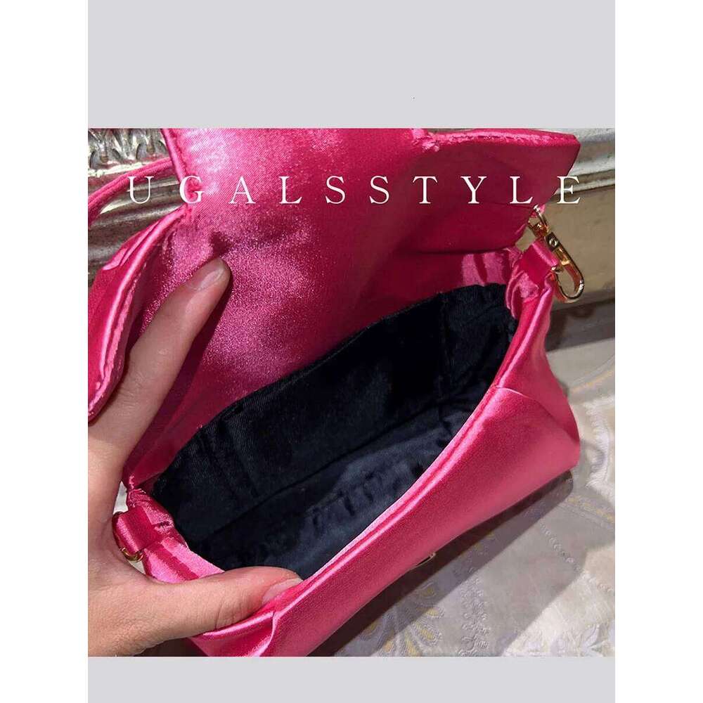 Designer Bag Satin Flower Women Handbag Crystal Shiny Rhinestone Evening Dinner Party Clutch Bling Purse Shoulder Bag